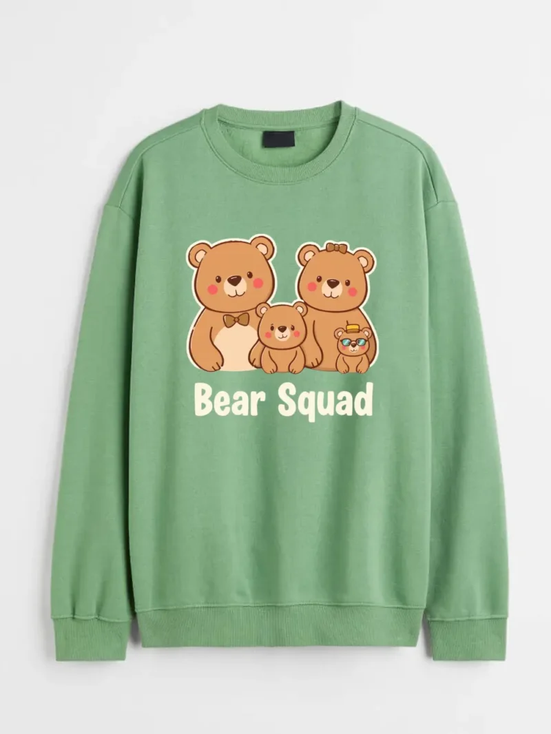 Adorable Bear Family Illustration Celebrating Love Warmth And Togetherness Fabletee Sweatshirt - Image 2