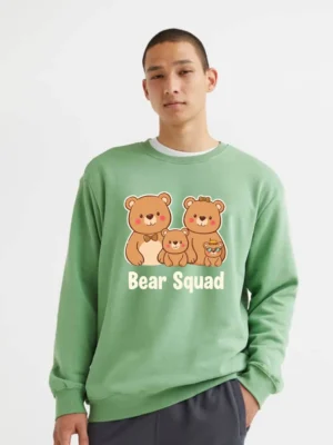 Adorable Bear Family Illustration Celebrating Love Warmth And Togetherness Fabletee Sweatshirt