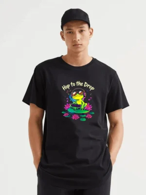 Cool Frog DJ Graphic Tee For Music Lovers And Festival Vibes Fabletee T-Shirt