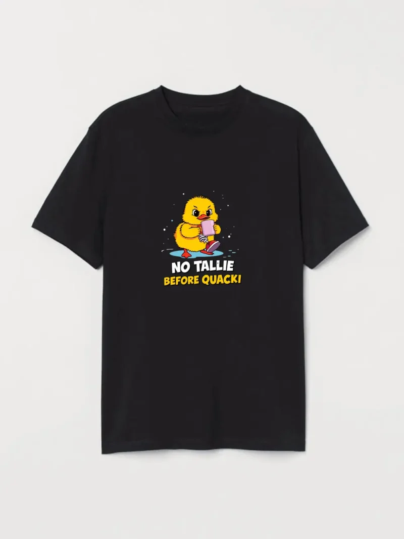 Grumpy Duck And Coffee Mood For Caffeine Lovers Fabletee T-Shirt - Image 2