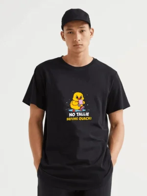 Grumpy Duck And Coffee Mood For Caffeine Lovers Fabletee T-Shirt