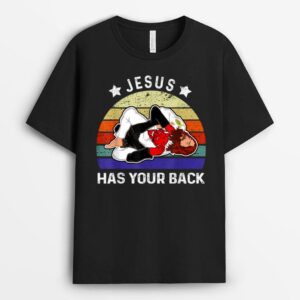 Brazilian Jiu Jitsu  Jesus  Jesus Has Your Back T-Shirt