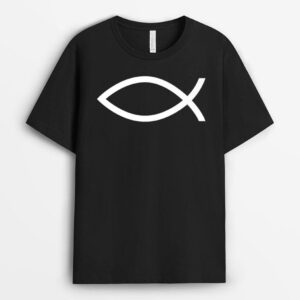Christian Fish Symbol Ichthys Ichthus Sign Of The Fish Jesus T-Shirt
