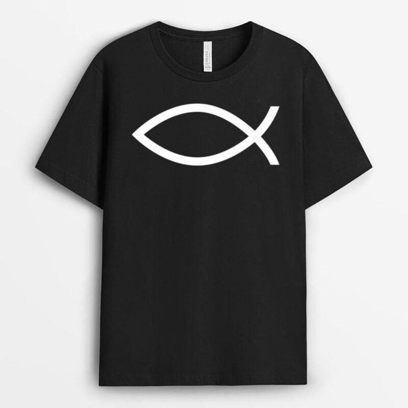 Christian Fish Symbol Ichthys Ichthus Sign Of The Fish Jesus T-Shirt