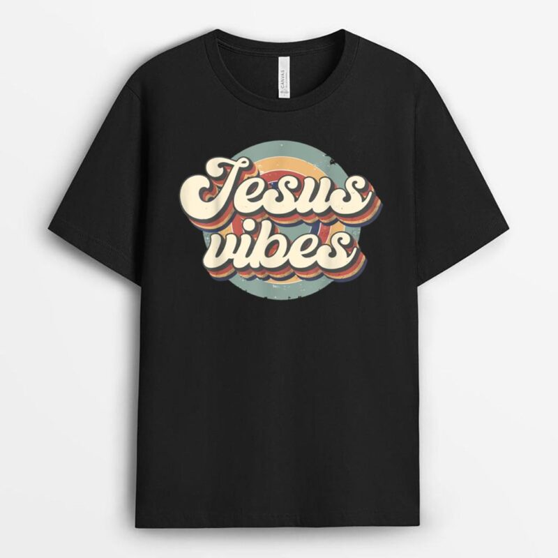 Christian Jesus Vibes God Christian Religious Vintage Lover T-Shirt
