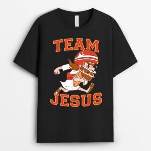 Christian Team Jesus Football Lover Faith Hope Christmas T-Shirt