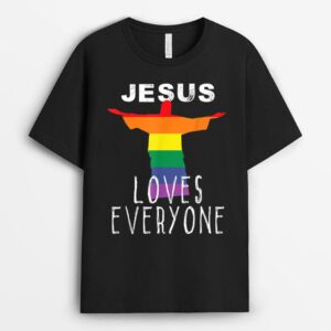 Christians Supporting LGBT Gay Rights Jesus Loves Everyone T-Shirt