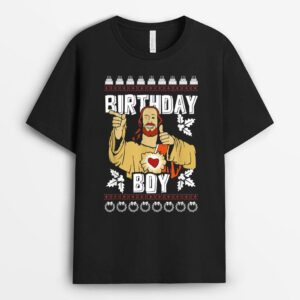 Christmas Birthday Boy Funny Jesus Religion Christian T-Shirt