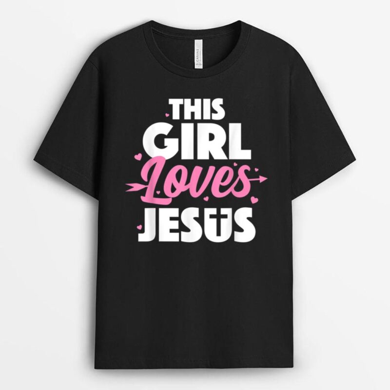 Cool Jesus Art For Girls Women Kids Jesus Christian Lover T-Shirt