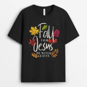 Cool Maple Leave Thanksgiving Autumn Fall For Jesus T-Shirt