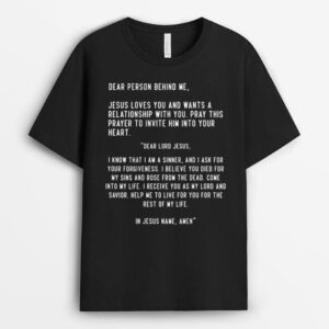 Dear Person Behind Me Jesus Loves You Christian Aesthetic T-Shirt