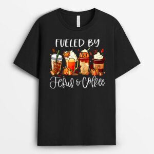 Fueled By Coffee & Jesus Pumpkin Spice Latte T-Shirt