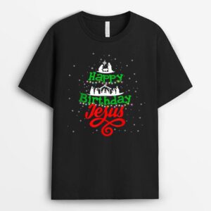 Happy Birthday Jesus Gift Christmas Happy Holiday Xmas Idea T-Shirt