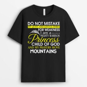 I Am A Mighty Warrior Princess Child Of God T-Shirt