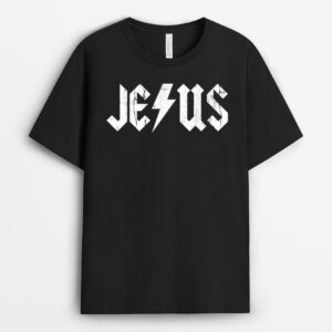 Jesus  in Distressed Vintage Style T-Shirt