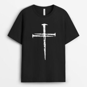 Jesus Cross Three Nails Christian Vintage T-Shirt