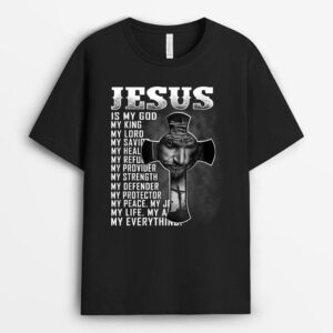 Jesus Is My God My King My Lord My Savior Christian T-Shirt