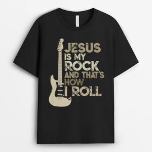 Jesus Is My Rock And That Is How I Roll Tshirt Christian Premium T-Shirt