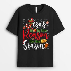Jesus Is The Reason For The Season Candy Christmas Pajamas T-Shirt