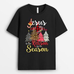 Jesus Is The Reason For The Season Funny Christmas Tree T-Shirt