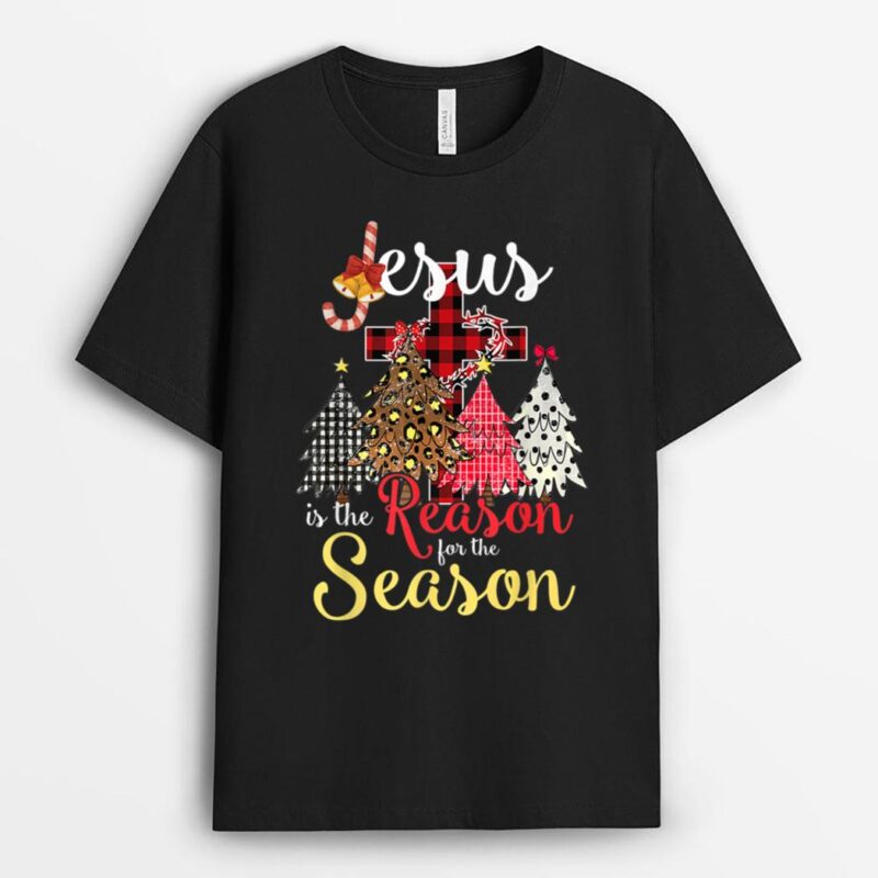 Jesus Is The Reason For The Season Funny Christmas Tree T-Shirt