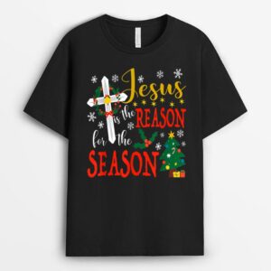 Jesus is The Reason for The Season Christian Faith Christmas T-Shirt