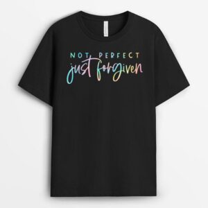 Not Perfect Just Forgiven Christian Team Jesus T-Shirt