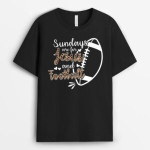Sundays Are For Jesus And Football Premium T-Shirt