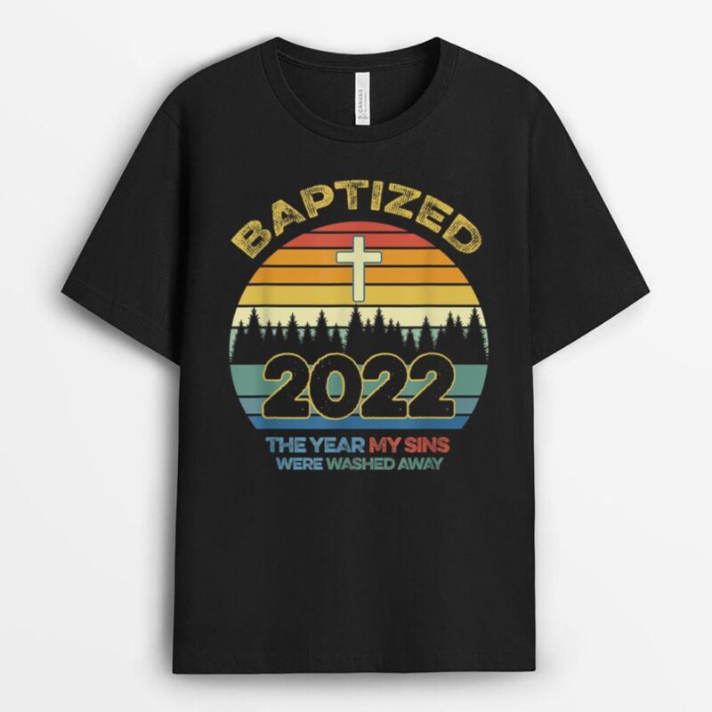 Vintage Retro Baptized Quote Acts 238 Cool Baptism Art T-Shirt