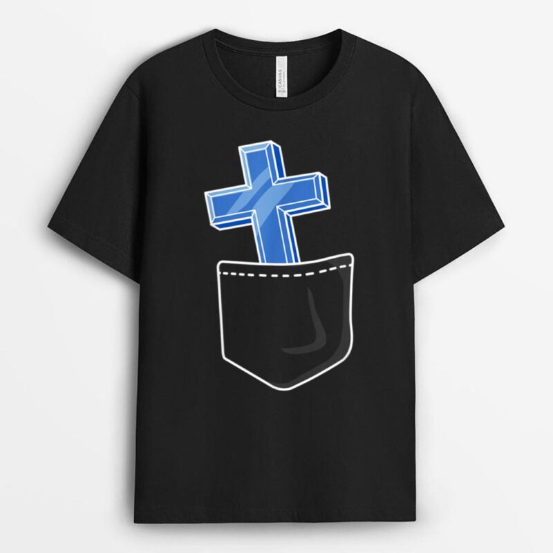 cross ice blue Jesus lover god bag jeans T-Shirt